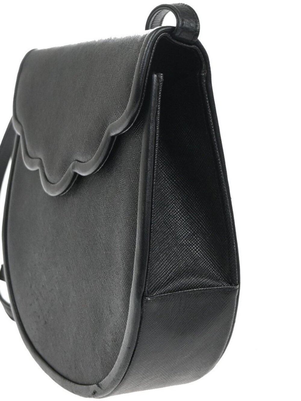 YVES SAINT LAURENT Logo Mini Crossbody Shoulder Bag Leather Black GHW 32YH926 - Picture 2 of 14